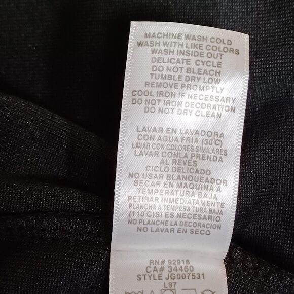 Juicy Couture Black Label Tracksuit Set Womens Large Black Velour Juicy - Picture 12 of 16